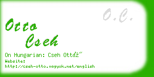 otto cseh business card